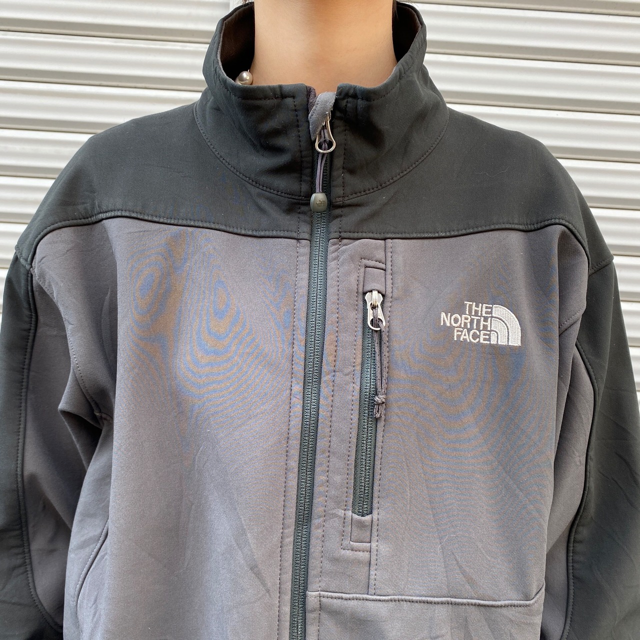 ザ ノースフェイス APEX ソフトシェルジャケット メンズM 古着 THE 