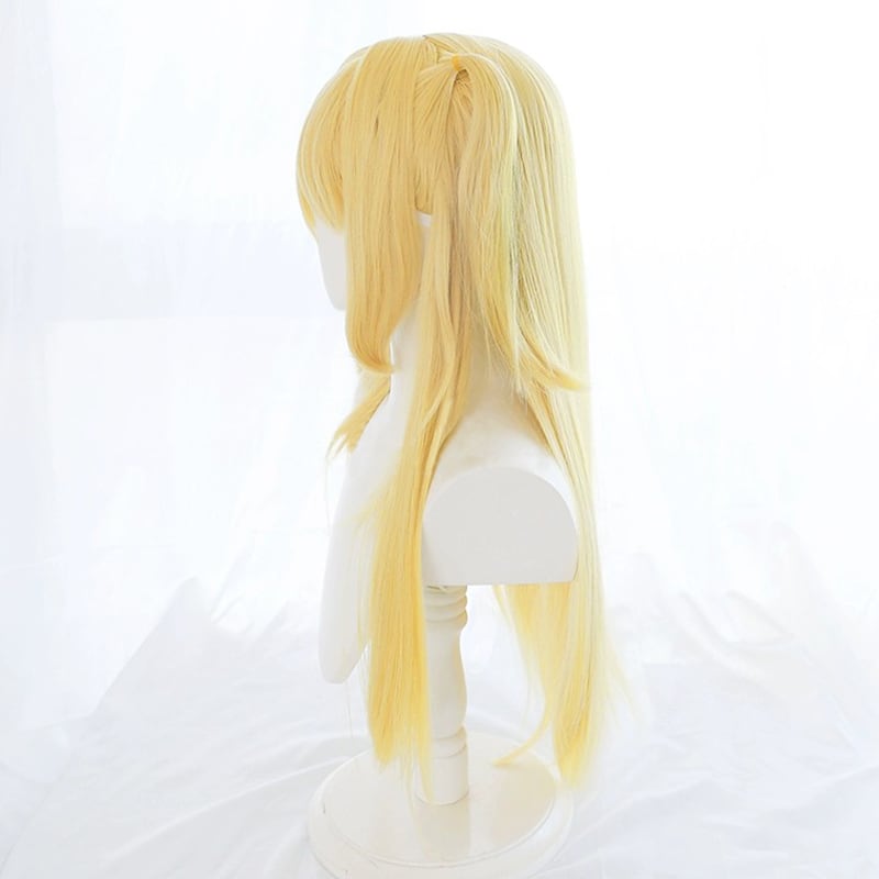 コスプレ耐熱ウィッグ イエローゴールド ロング キャラクターウィッグ