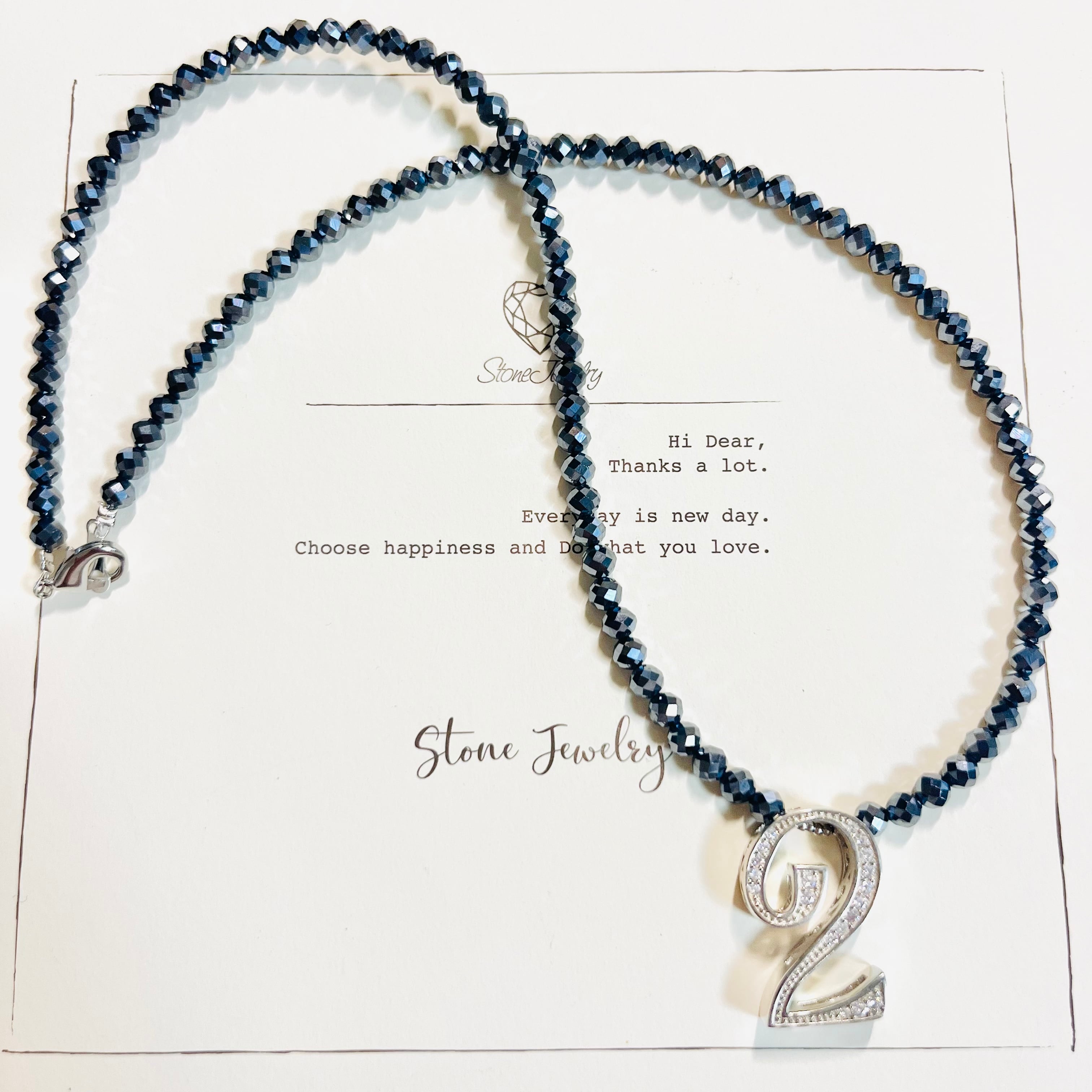 テラヘルツナンバー「2」ネックレス | StoneJewelry