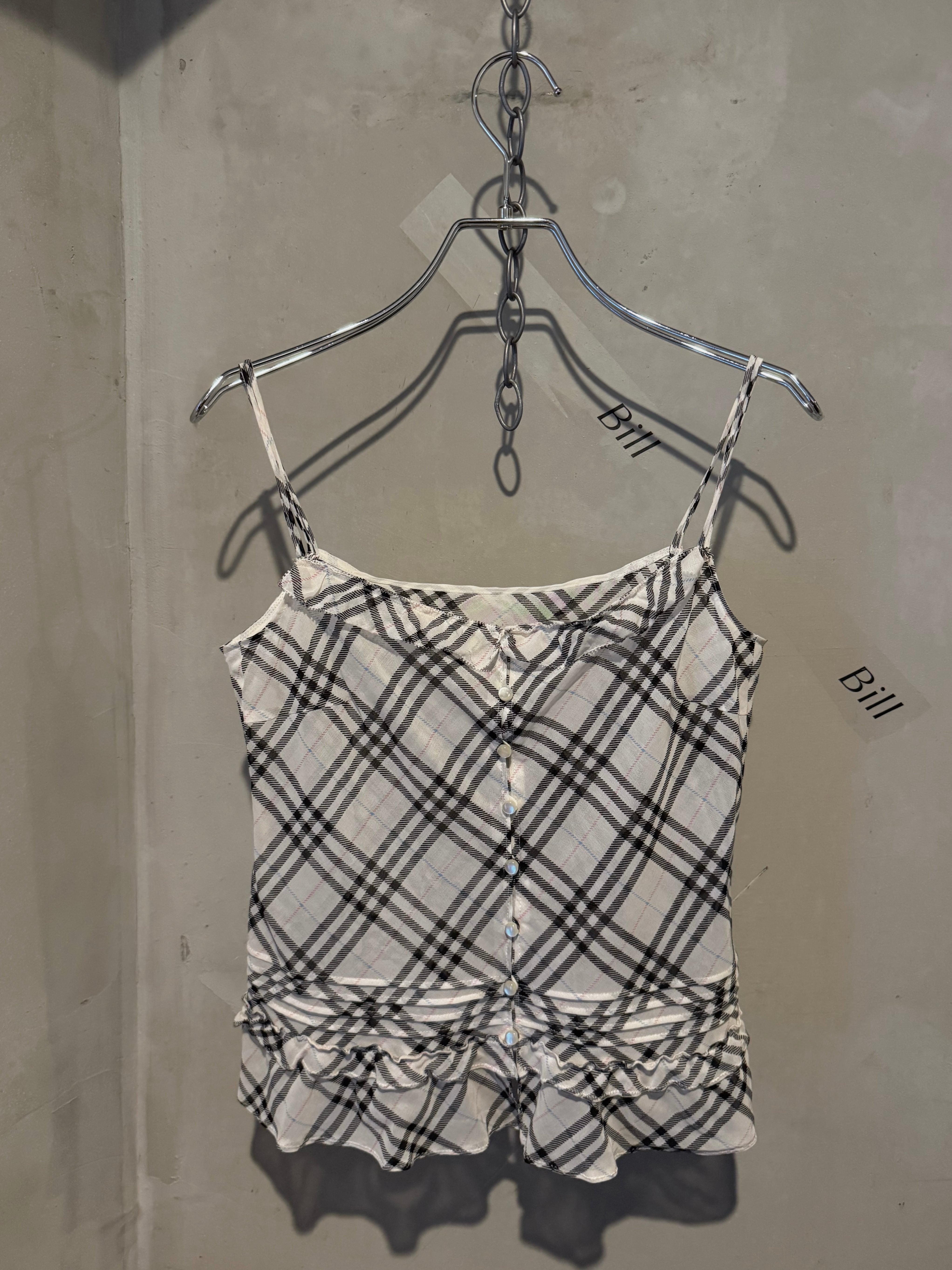 Burberry pastel color frill camisole