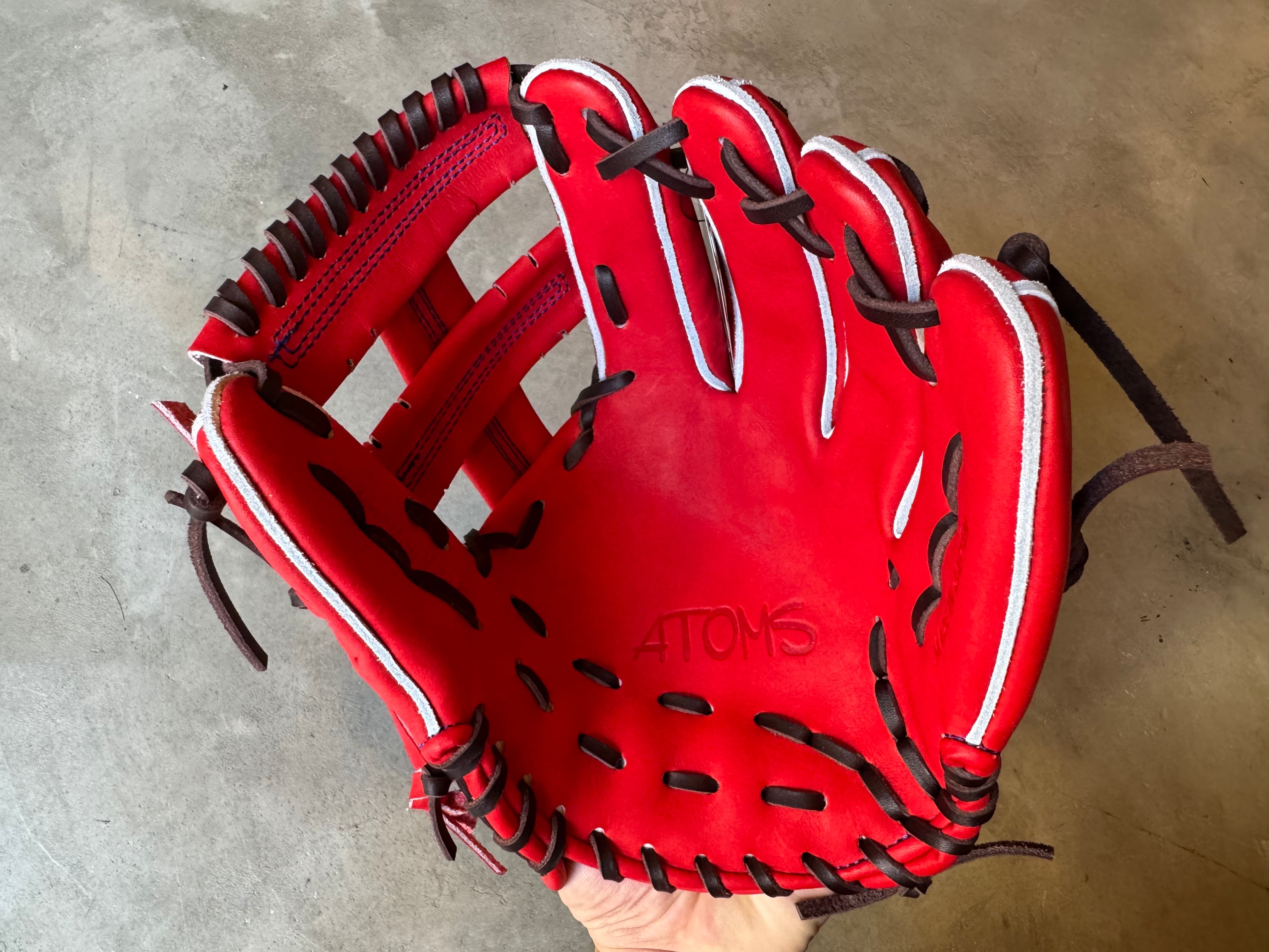 NEO PROFESSIONAL LINE【ATOMS】硬式用グローブ 内野手用 021型 レッド