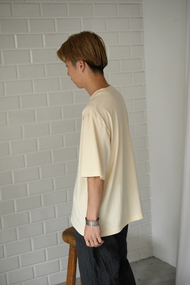Silk Cotton 20/80 S/S Tee WIDE (Ivory)