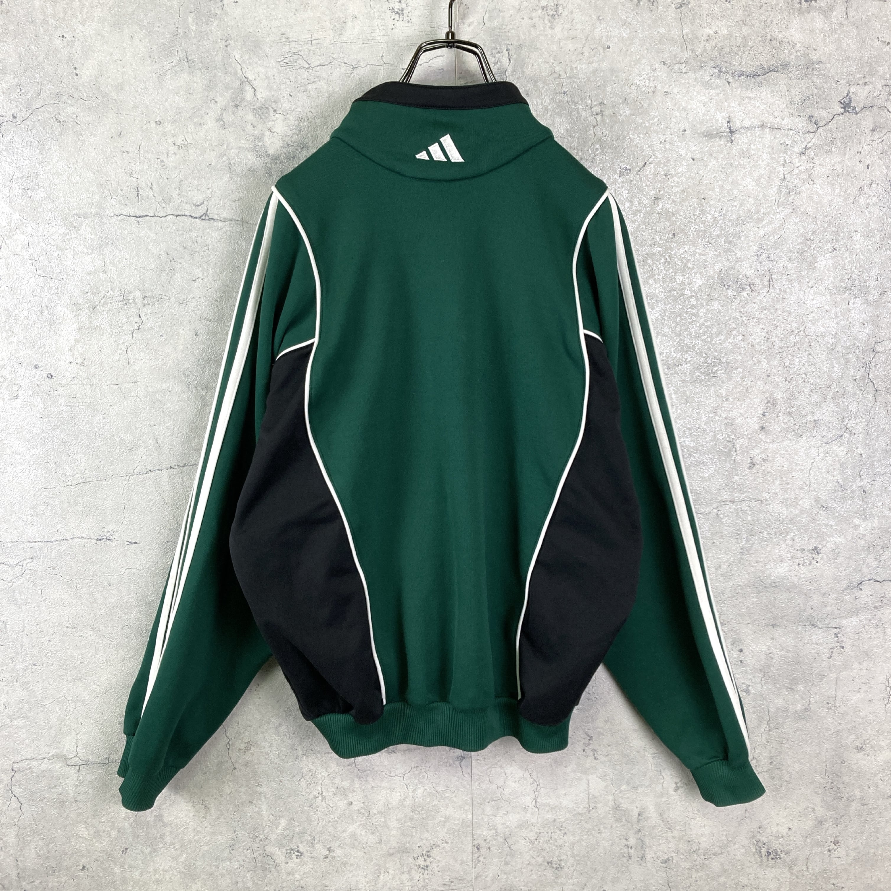 90s adidas 万国旗 ナイロン スウェット パーカー vintage 黒