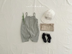【valu bebe】フロントボタンキャミロンパース  70〜80cm