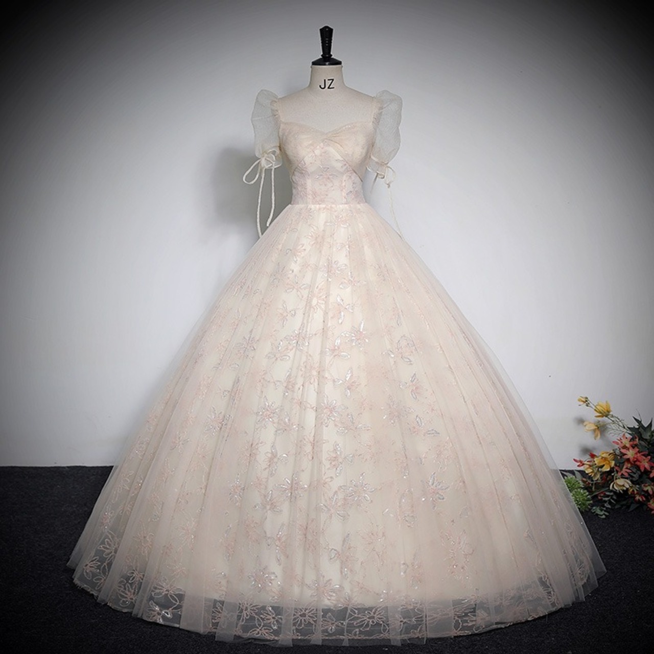 カラードレス 司会者 イブニングドレス ウェディングドレス ロング  