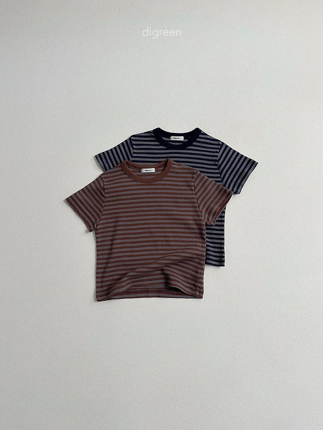 digreen26su_Camel Stripe Tee
