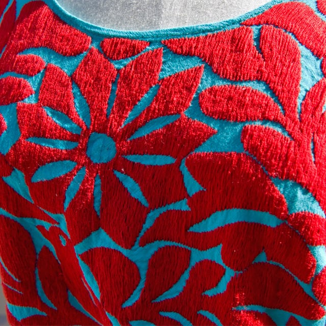 メキシコ オアハカ トゥクステペック 刺繍ブラウス（#MTBL3） | tabino