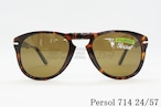 Persol 偏光 サングラス 714 24/57 Folding アジアンフィット ティアドロップ 折りたたみ Steve McQueen ペルソール 正規品