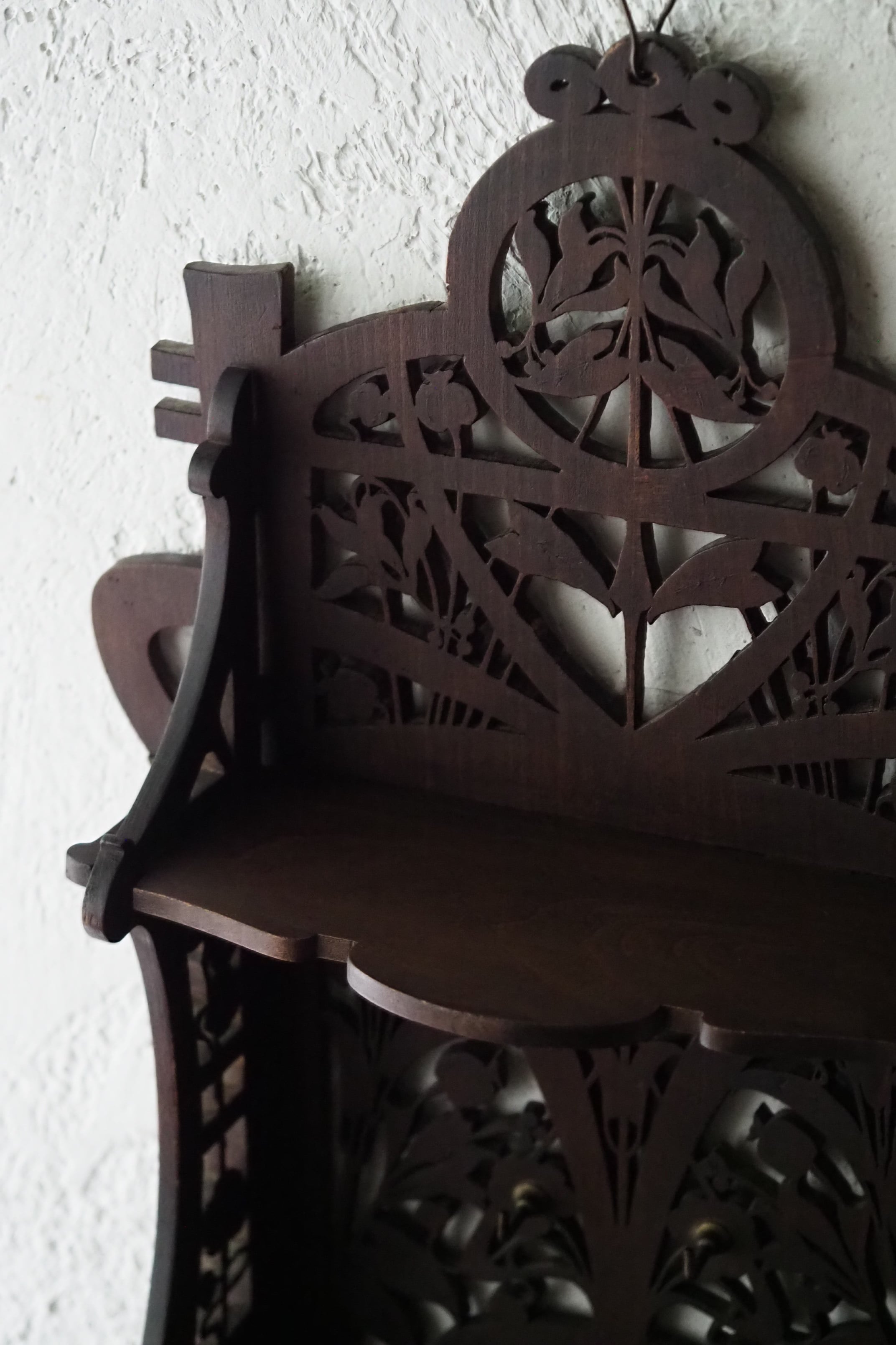 透かし彫りのレターラック-wood letter rack | アンティーク