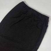 イタリア製 MARELLA マレーラ ストライプ タイトスカート I42/ブラック レディース ビンテージ