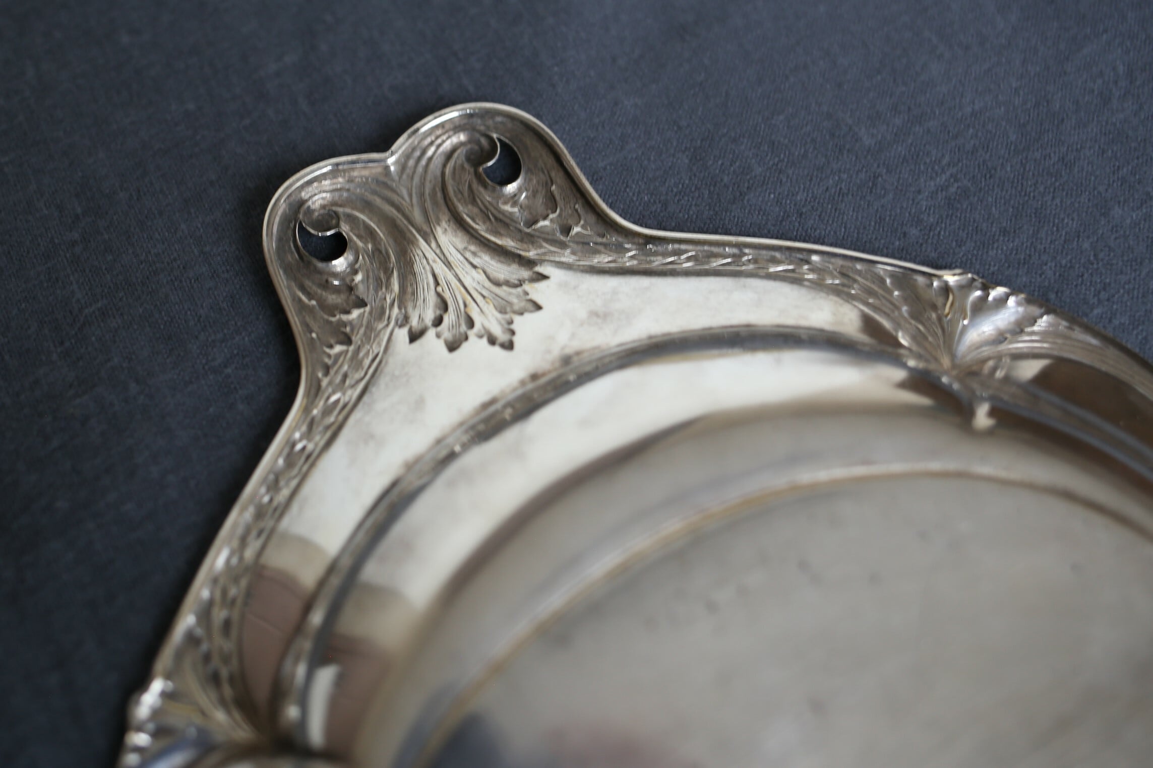 フランス アンティーク ヴィンテージ シルバープレート ダストパン