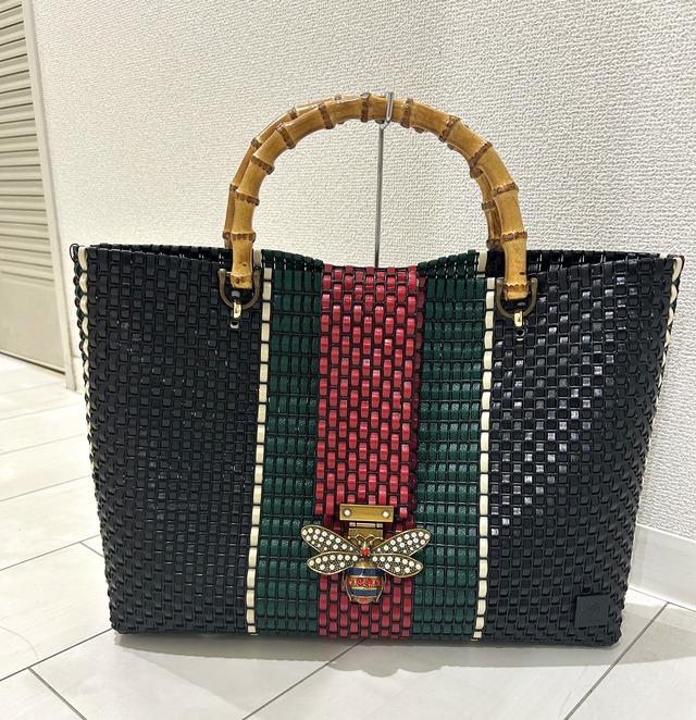 トートバッグ　ラグジュアリーバッグ　テープバッグ