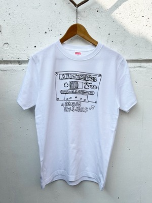 Melting Pod White Tシャツ (Black Ink)