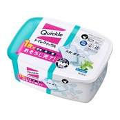花王(Kao) KAO クイックル トイレ トイレ用そうじシート 容器 10枚入 ミント