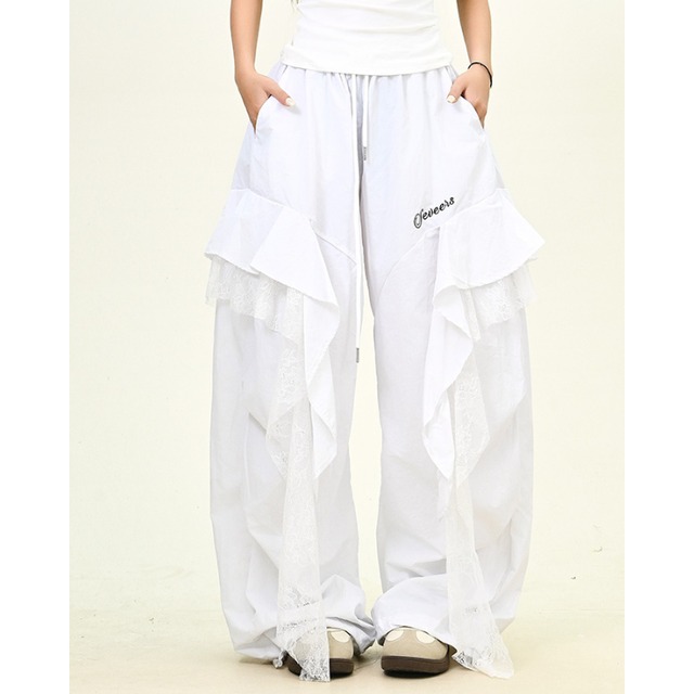 frill design pants　フリルデザインパンツ　J1218