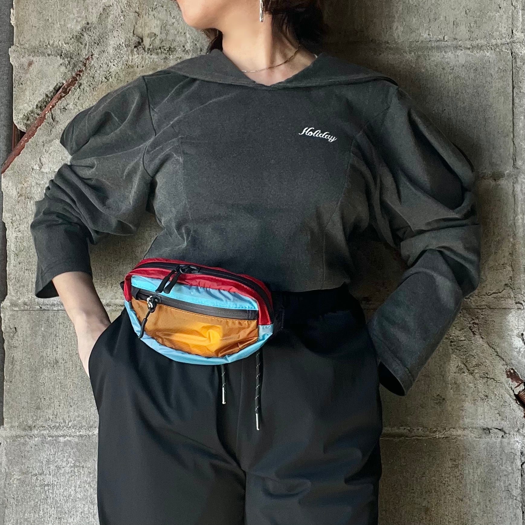 HOLIDAY／PACKABLE MINI WAIST BAG (CRAZY) HOLIDAY】 HOLIDAY PACKABLE MINI WAIST BAG（CRAZY） | olaf