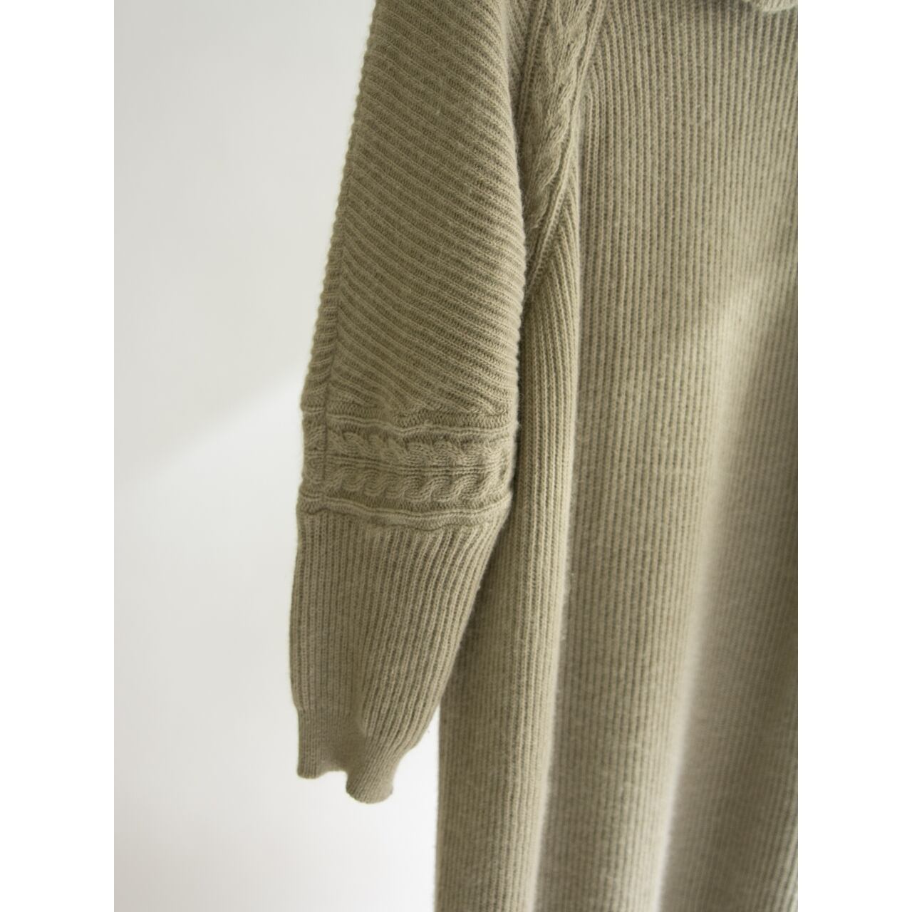 【Les Copains】Made in Italy Wool-Angora-Nylon High Neck Knit Dress（レコパン イタリア製ウールアンゴラナイロン ハイネックニットワンピース）