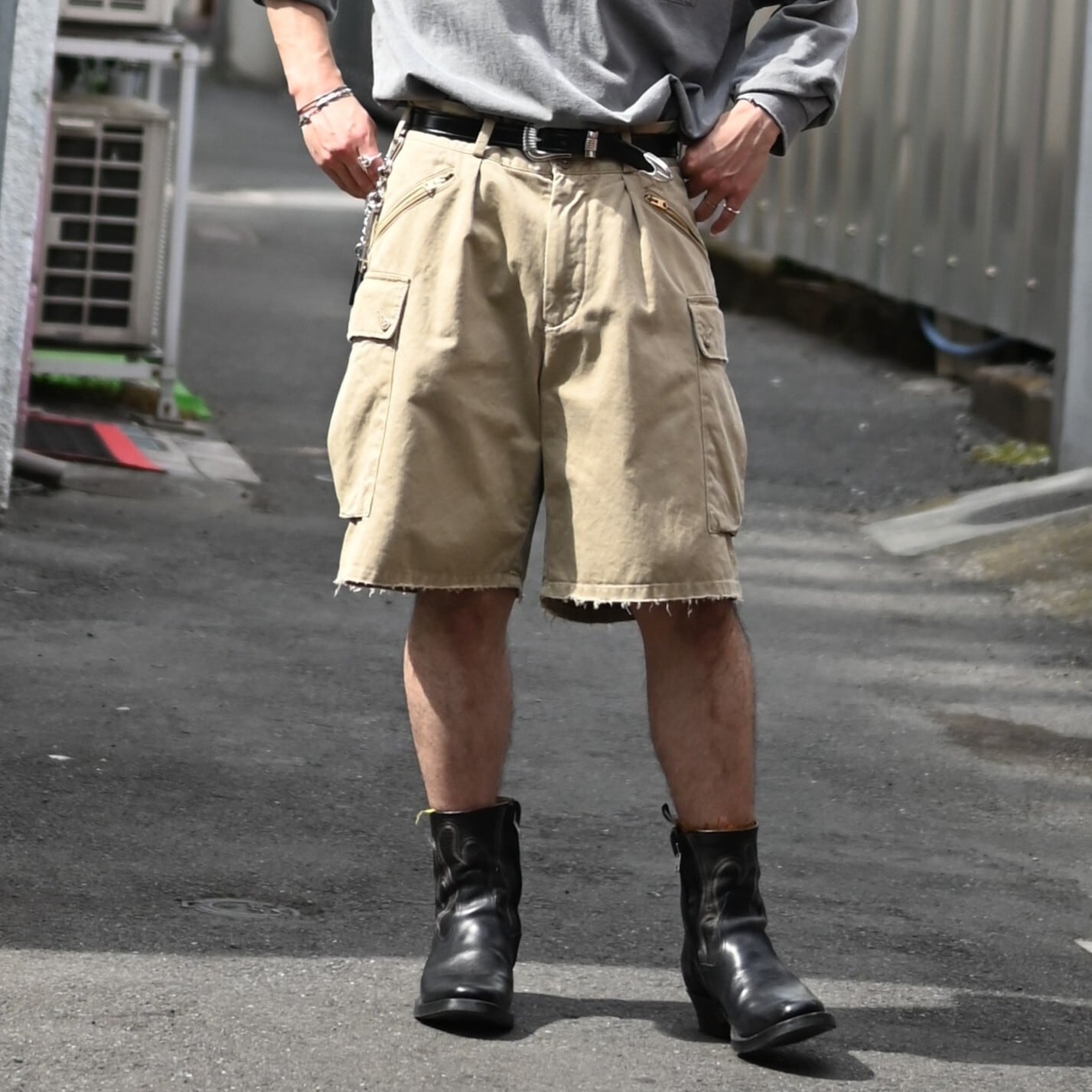 BOWWOW / US ARMY MOUNTAIN TROOPER SHORTS AGED | GANKO