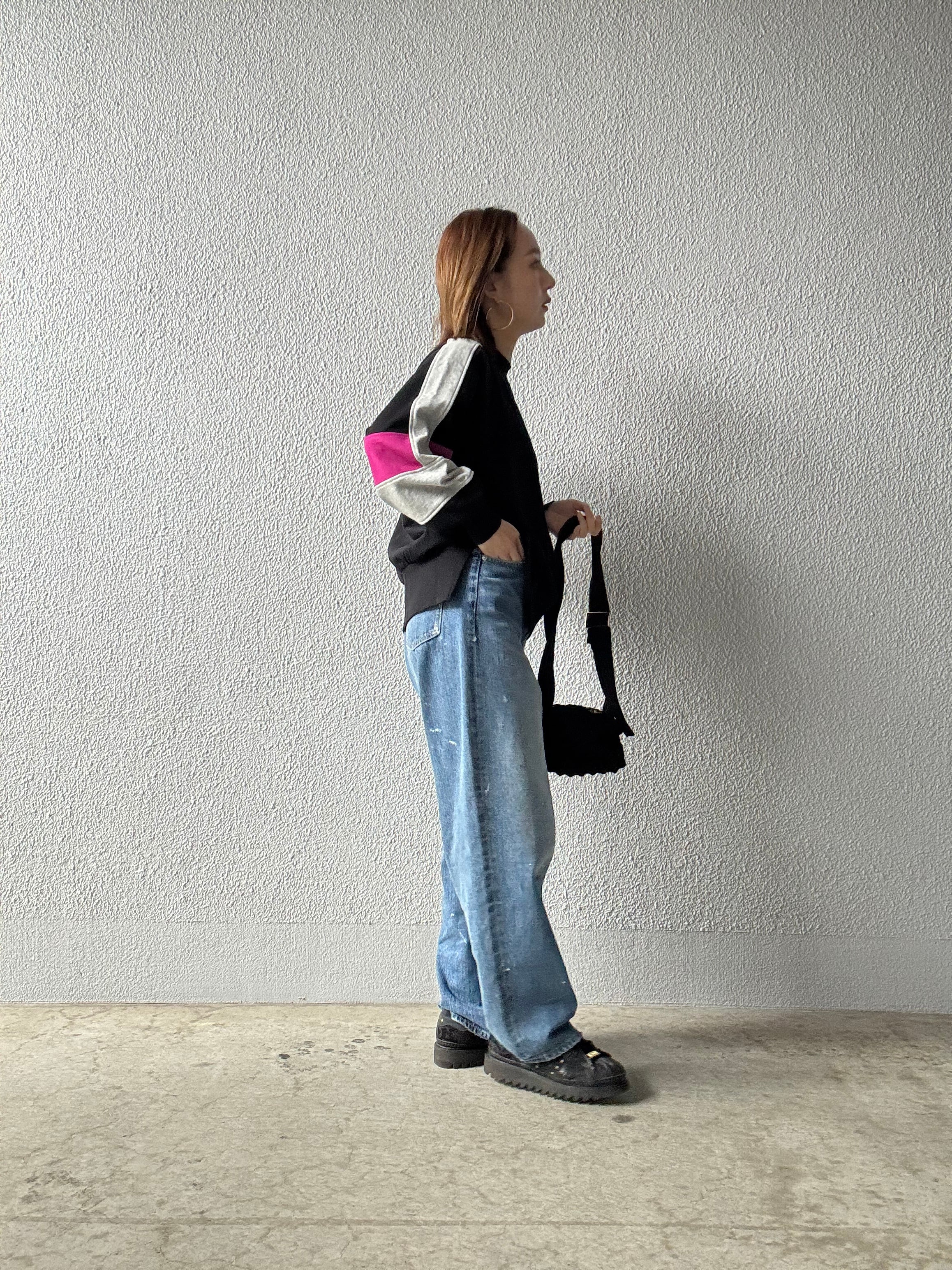 【DONA MARIE】ブロックカラー配色スウェット　145017