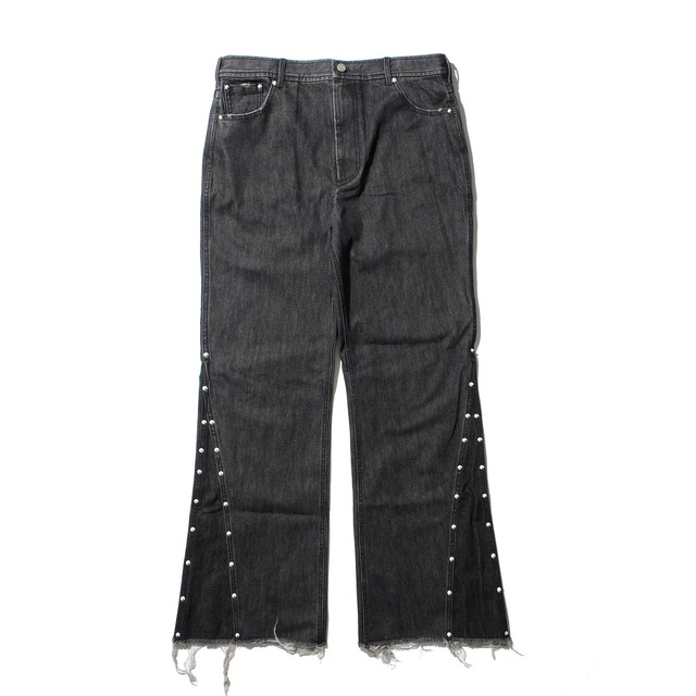 PLATEAU STUDIO 23AW Rivet Spliced Denim (Washed Black)