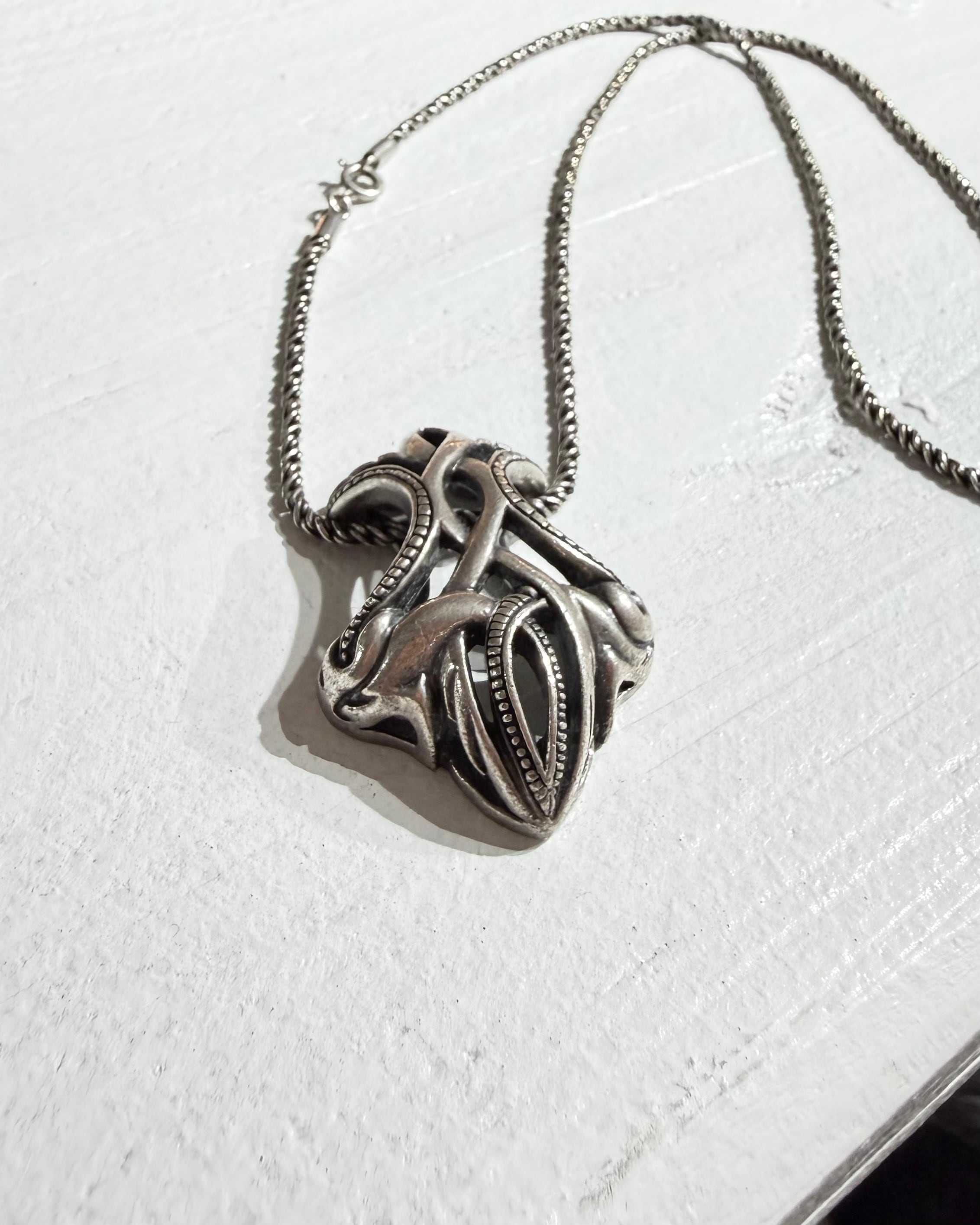 " Special - Silver 925 " Unknown Tribal motif Design vintage necklace