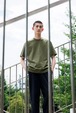 FIT FOR " BASIC HALF SLEEVE TEE [#201] ( KHAKI GREEN )"