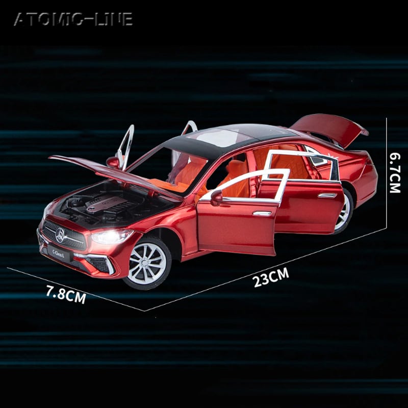 メルセデス ベンツ Cクラス 1/24 ミニカー 全3色 ライト点灯 エンジン