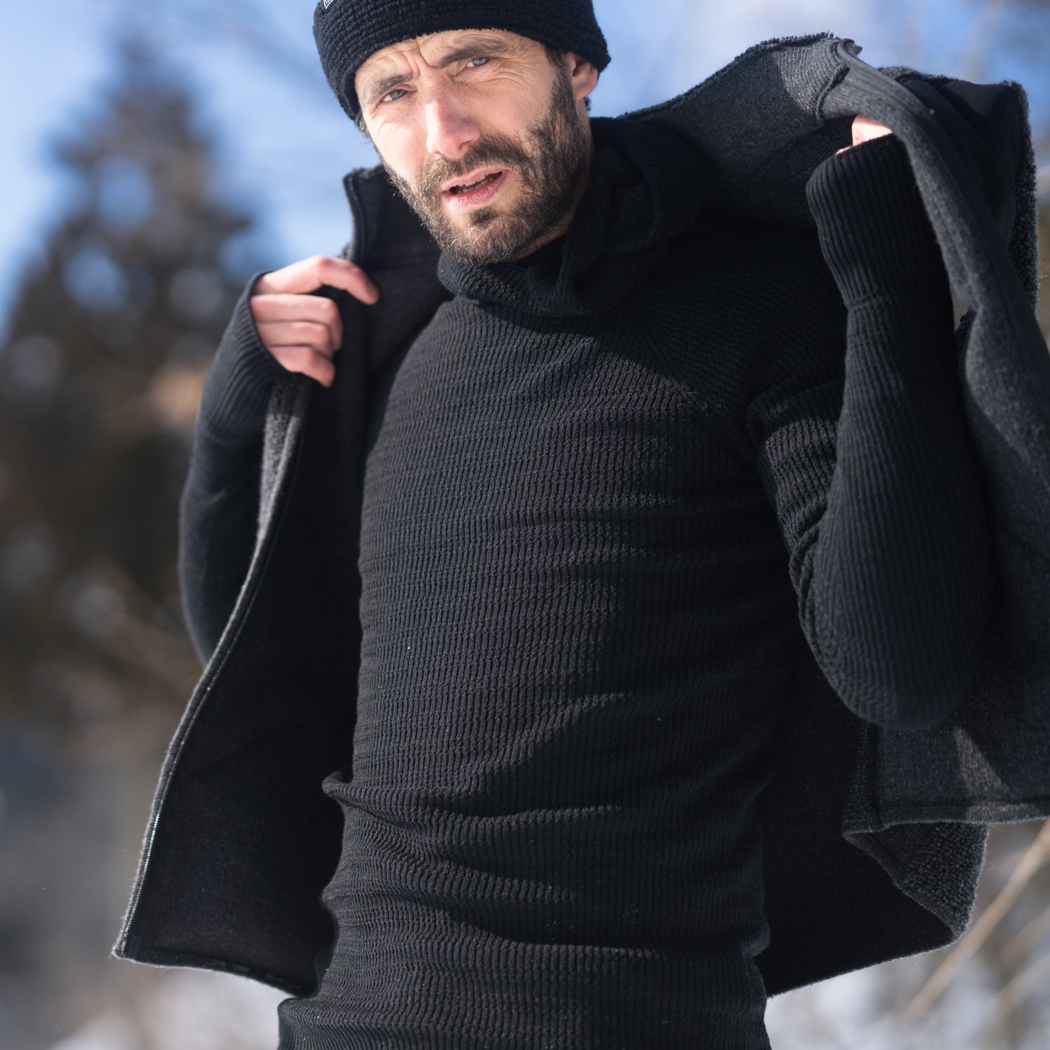 AWA baselayer Hoodie / AWAフーディ MEN/WOMEN | outdoor × knit ROUVER