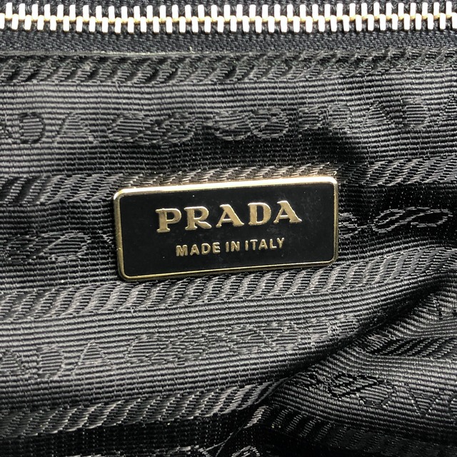 PRADA プラダ ハンドバッグ ブラック トライアングルロゴ ナイロン カデナ vintage ヴィンテージ オールド kyekg3