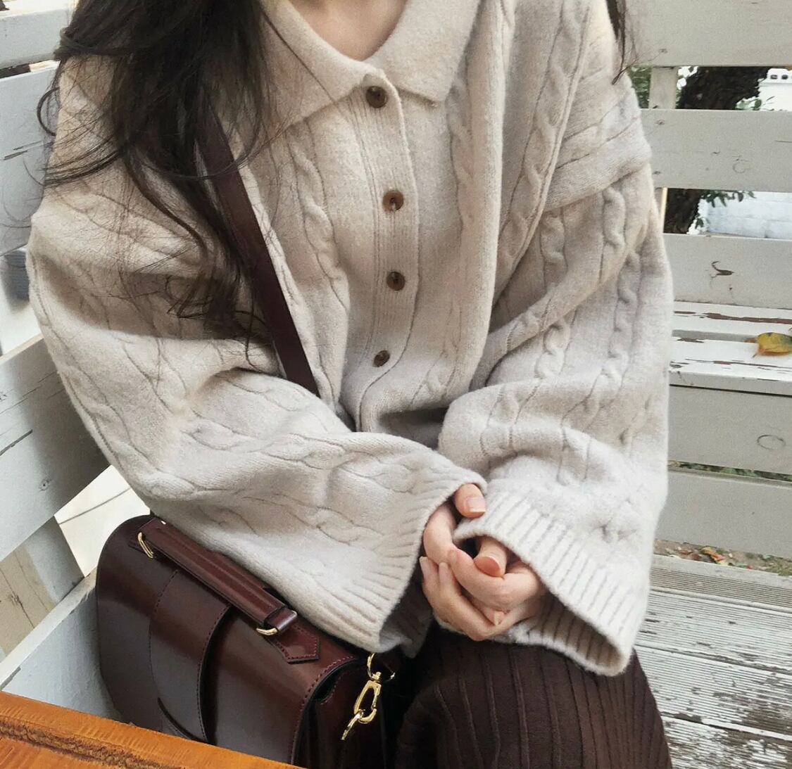 全3色♡ オーバーサイズ♡ 襟付きカーディガン♡ | tsumugustore 