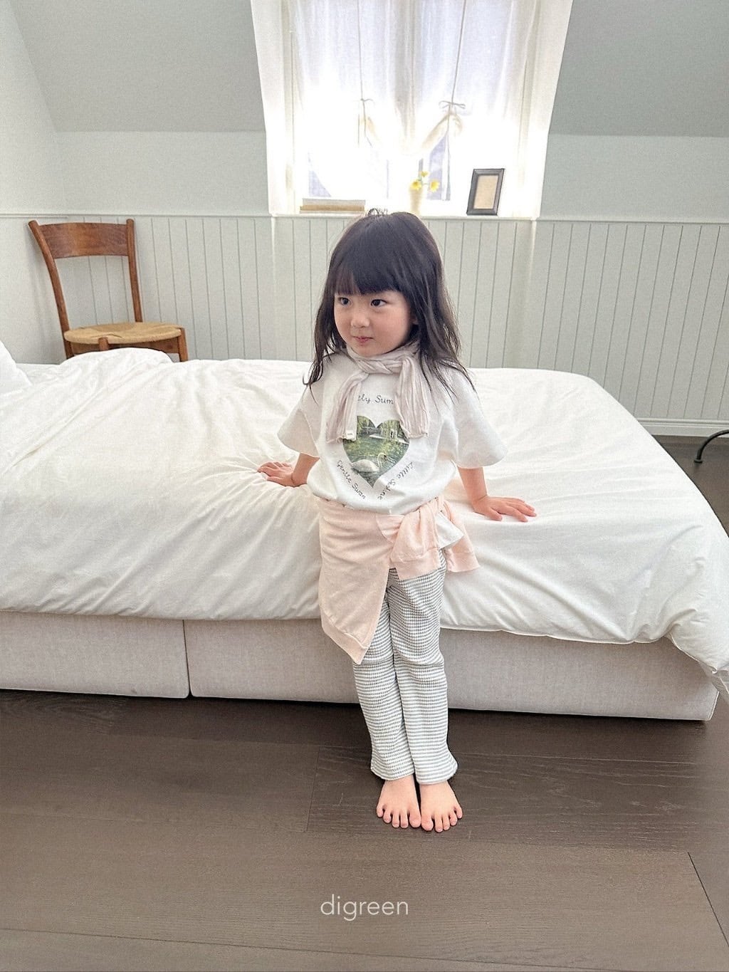 【即納/90size】ピュアスワンTシャツ/ digreen