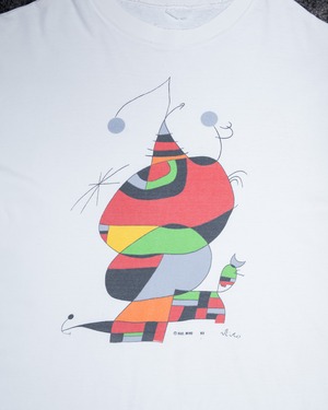 Art printed T-shirt / "Joan Miró" / Good damaged, Oversized