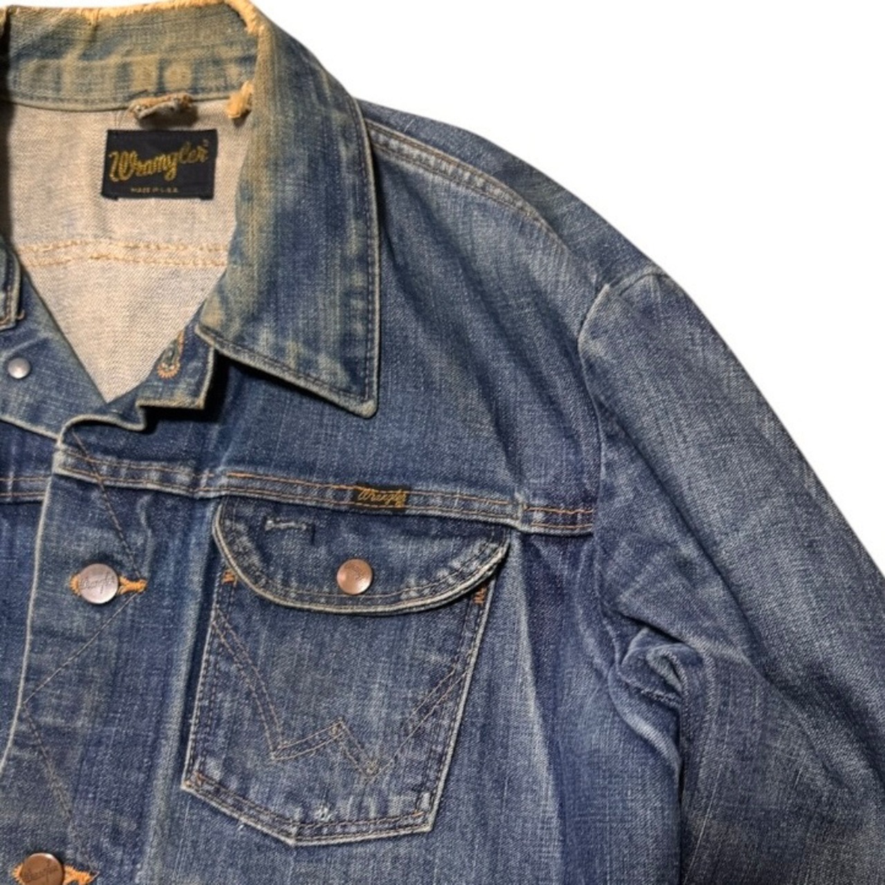 雰囲気系 Wrangler 70s USA製 ビンテージ 124MJ デニムジャケット 