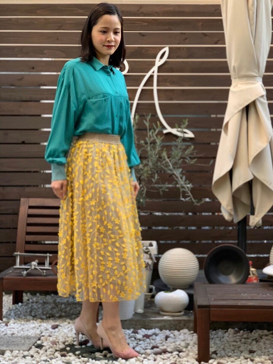 完売新品 ダブルスタンダードクロージング Sov.リーフ刺繍チュール