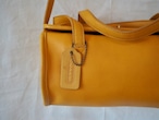 Old Coach 2way Shoulder Bag Yellow Leather 90’s Made in USA