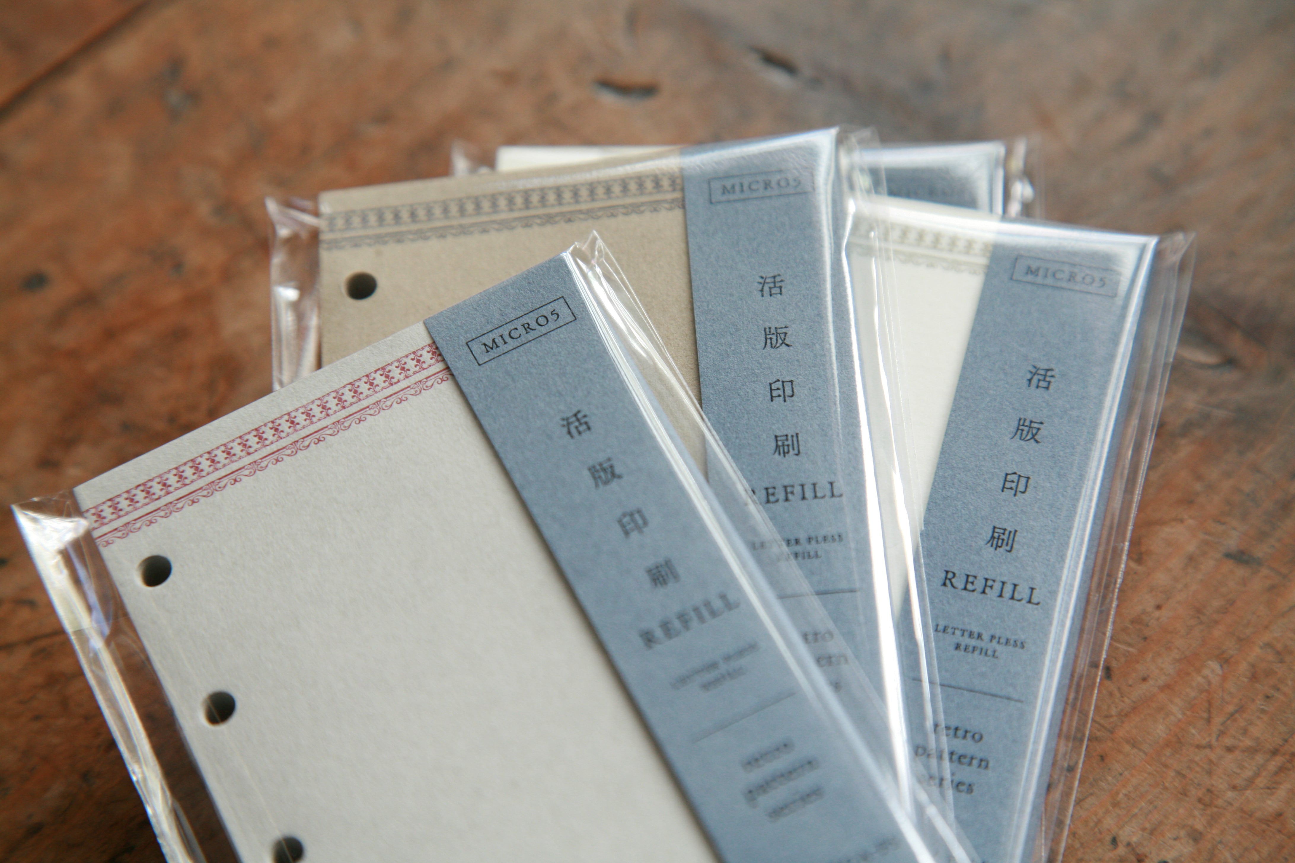 活版印刷 REFILL (MICRO5） 〔retro pattern series〕 | 廣運舘活版所
