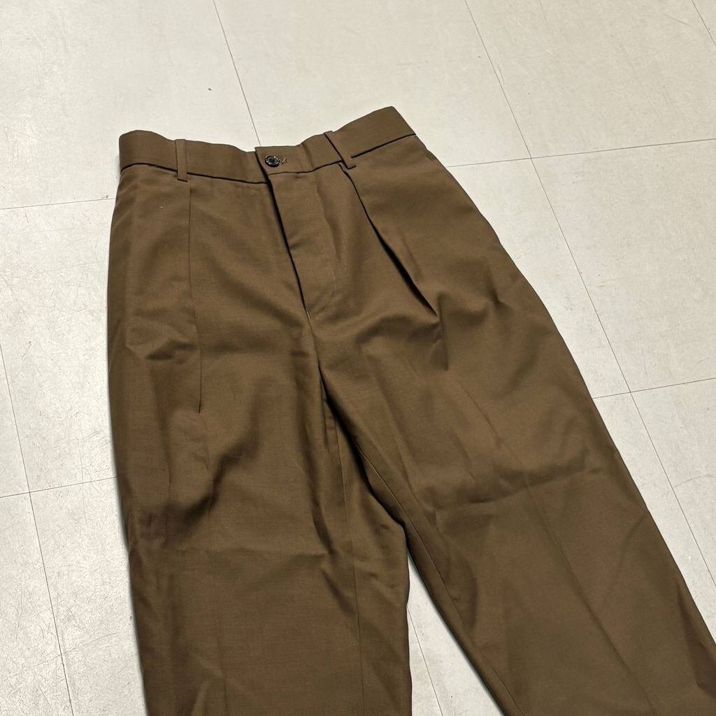 MARKAWARE マーカウェア 19SS FRONT PLEATS PEG TOP ORGANIC WOOL