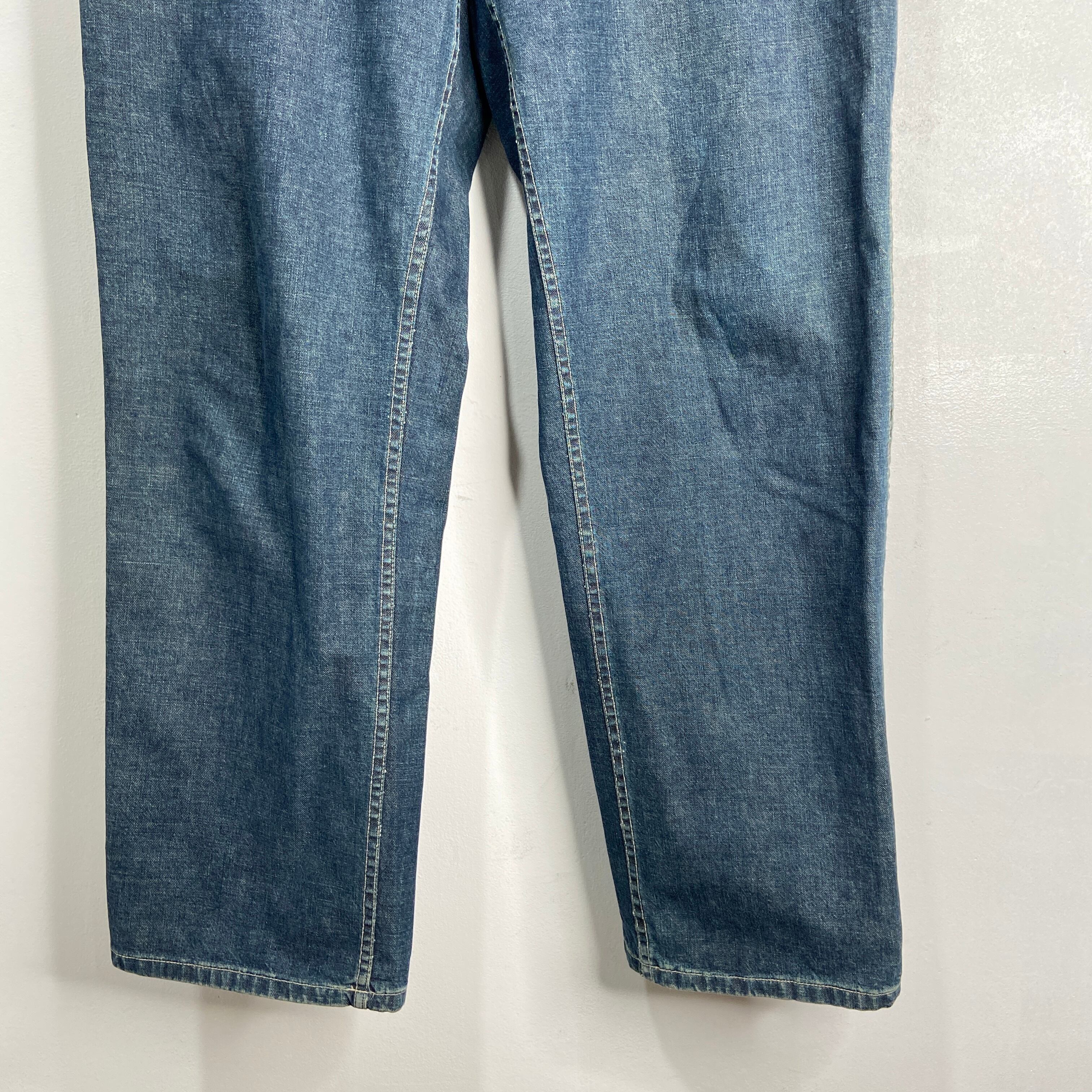 送料無料』90s USA製 RRL シンチバックデニムワークパンツ ラルフ 