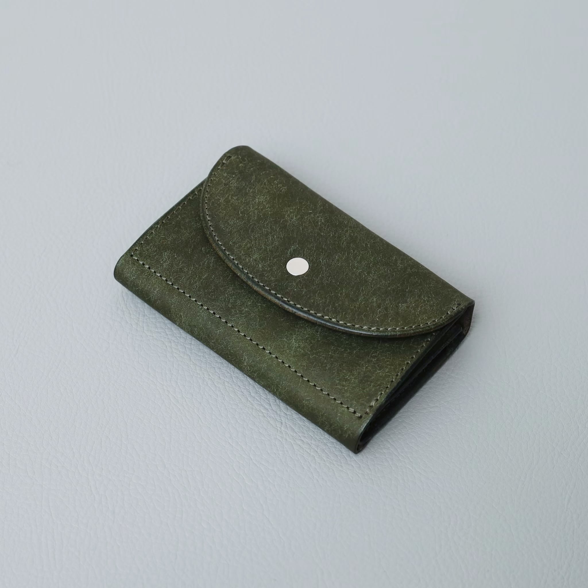 【美品】Iru×IKENOHATA GINKAWATEN 財布 Black Iru×IKENOHATA GINKAWATEN】PUEBLO LEATHER COMPACT WALLET / 受注生産