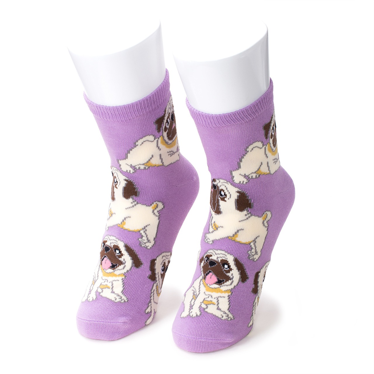 3足セット パグ レディース コットンソックス SD-3009