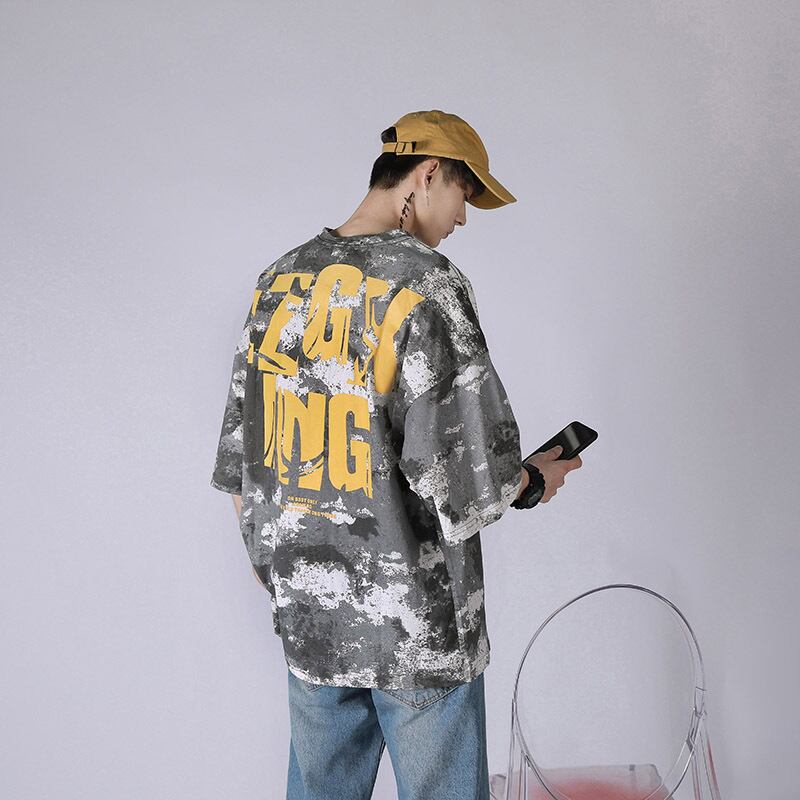 全2色 Tシャツ 迷彩 カットソー カジュアル シンプル おしゃれ