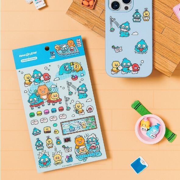KAKAO FRIENDS】ハンギョドン コラボ 透明シール 2種SET | petit