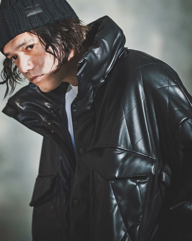 【GLIMCLAP】シンセティックレザー WEPジャケット　(192-050-gla-cf)