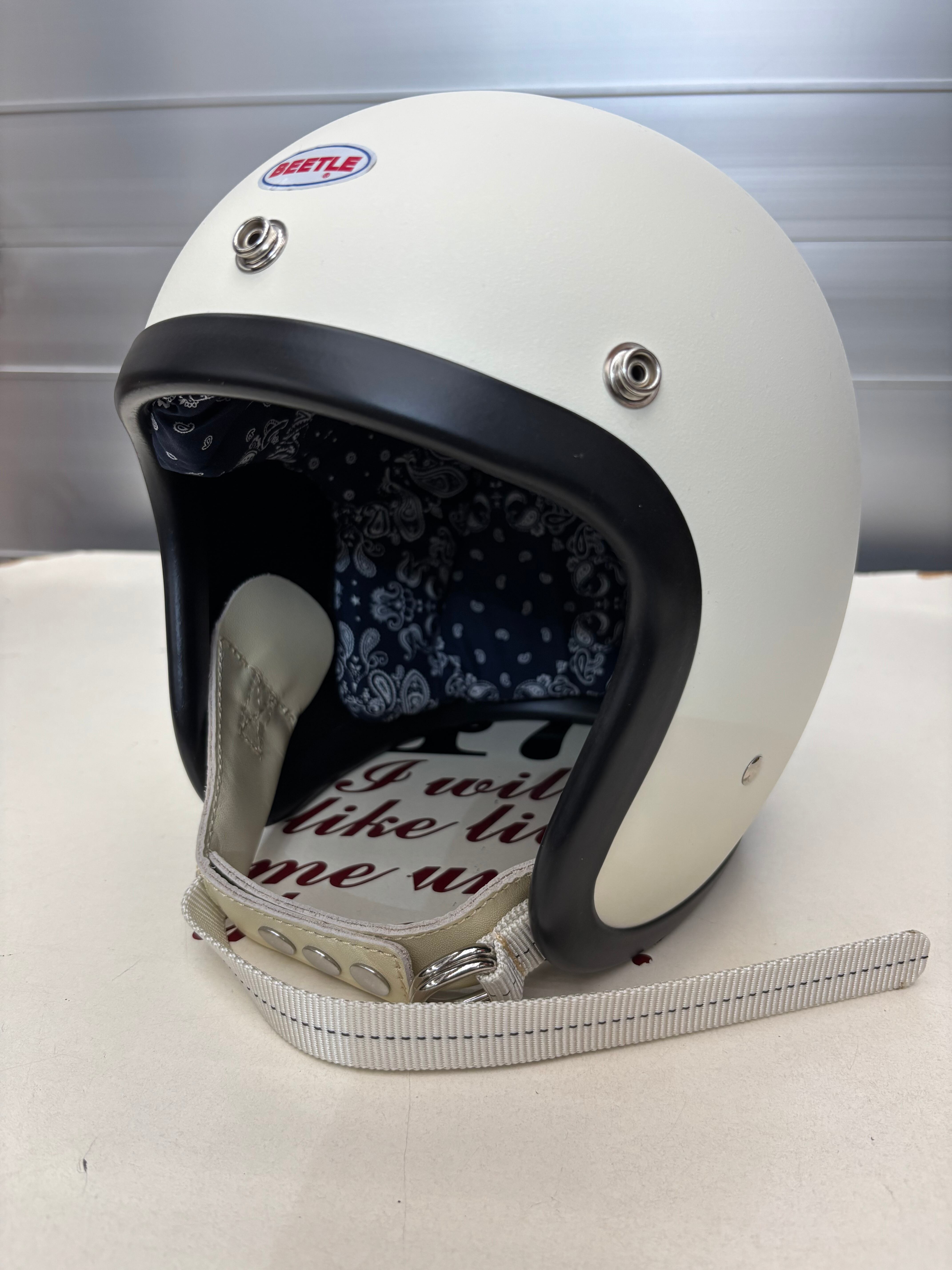 オーシャンビートル OCEAN BEETLE LAC マットアイボリー 各サイズ有り Wストラップ白! ペイズリーインナーネイビー! SALE中! 送料無料!