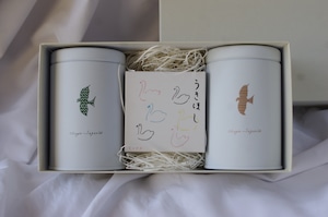 【贈るとき】ときのお茶と浮き星(紙箱)の詰め合わせ(お茶2種+浮き星紙箱1個)