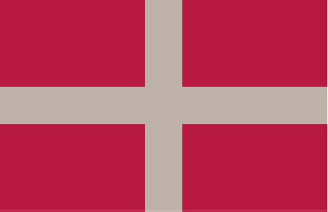 red＆gray　十字型フラッグ