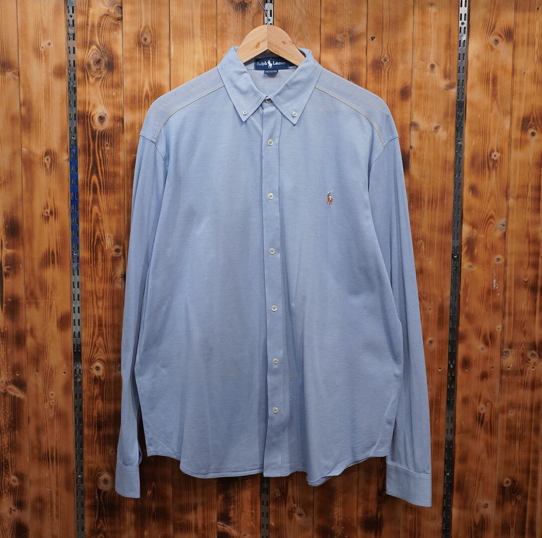ralphlauren シャツ LL /ラルフローレン 水色