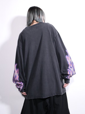 poison girl graphic oversize l/s tee