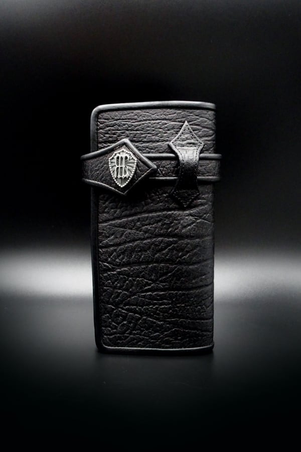 Item No.0403：Draw the wild Wallet/Antelope BLACK / Ball-fin