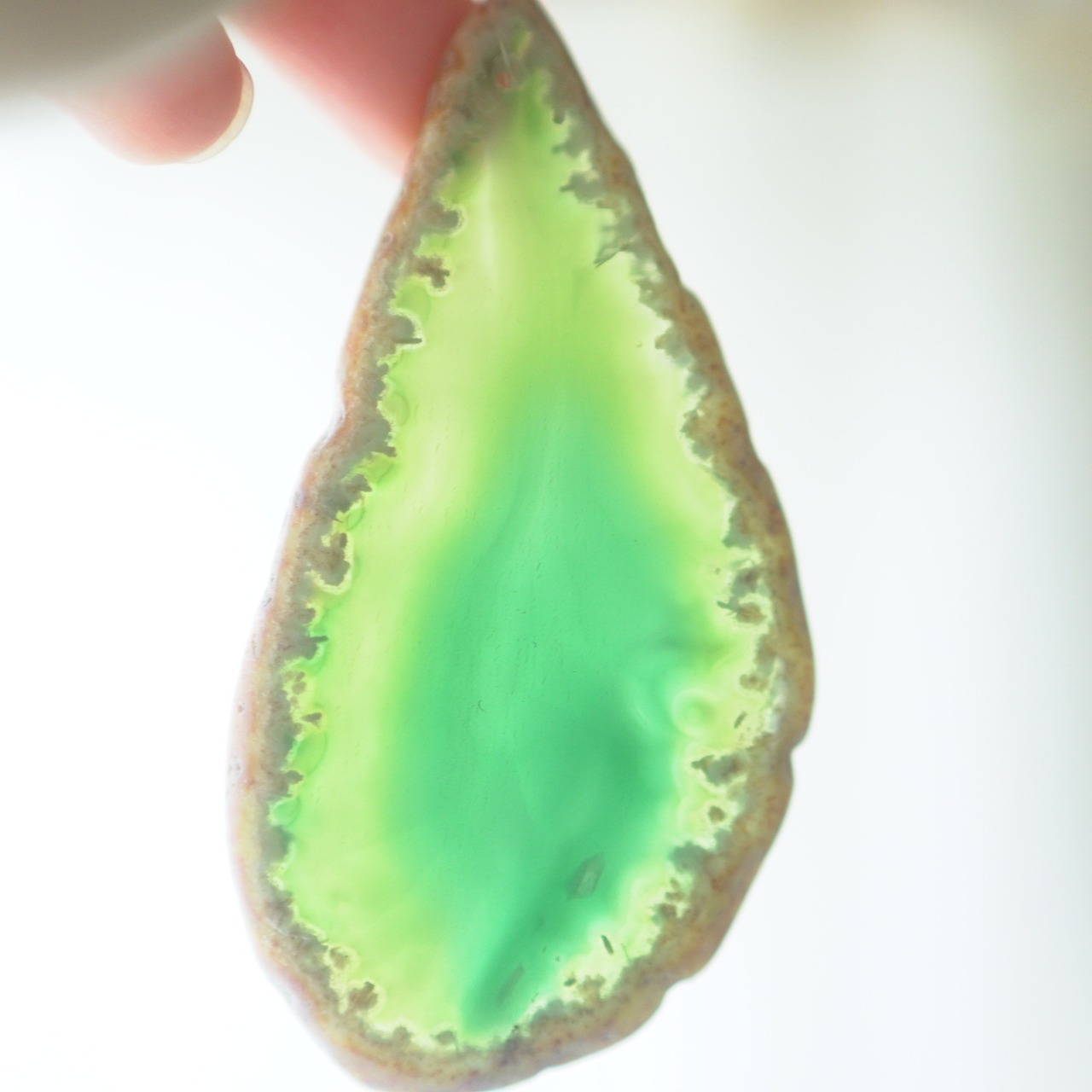 Spring Green 04 - アゲートヒーリングチャイム / Agate Sun Catcher Wind Chime 638